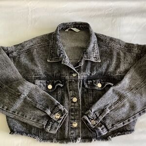 Highway Jeans Black Cropped Jacket Y2K Style